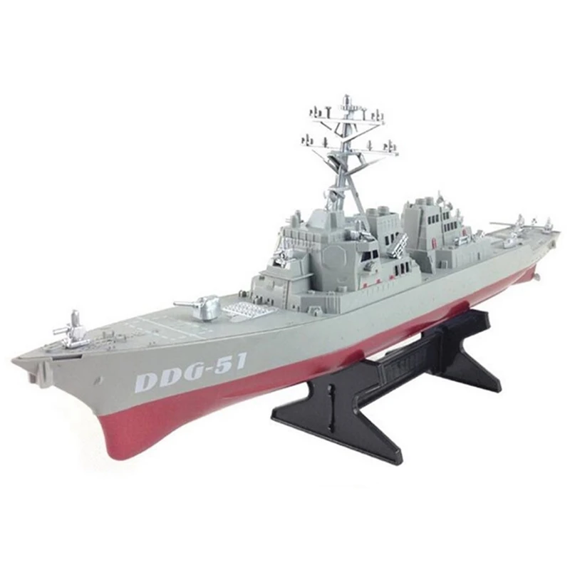 Управляема ракета разрушител кораб модел статични играчки с дисплей стойка военен кораб модел DIY образователни играчки хобита деца подарък