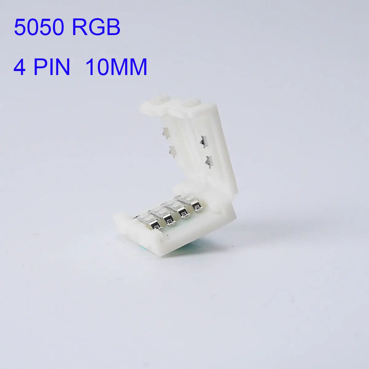 LED Clip конектори 10mm 4Pin 5050 RGB за LED ленти 3