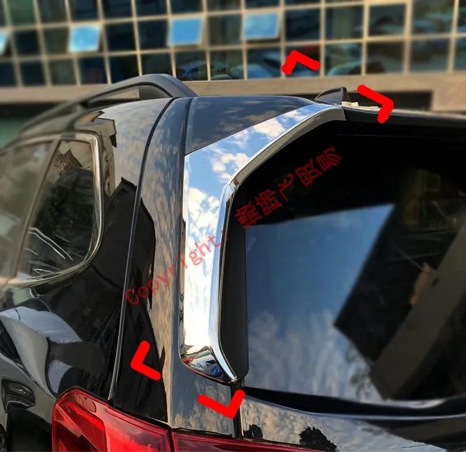 ABS хром задно стъкло около капака тапицерия за Subaru Forester SK 2018 2019 Стикери за аксесоари за кола