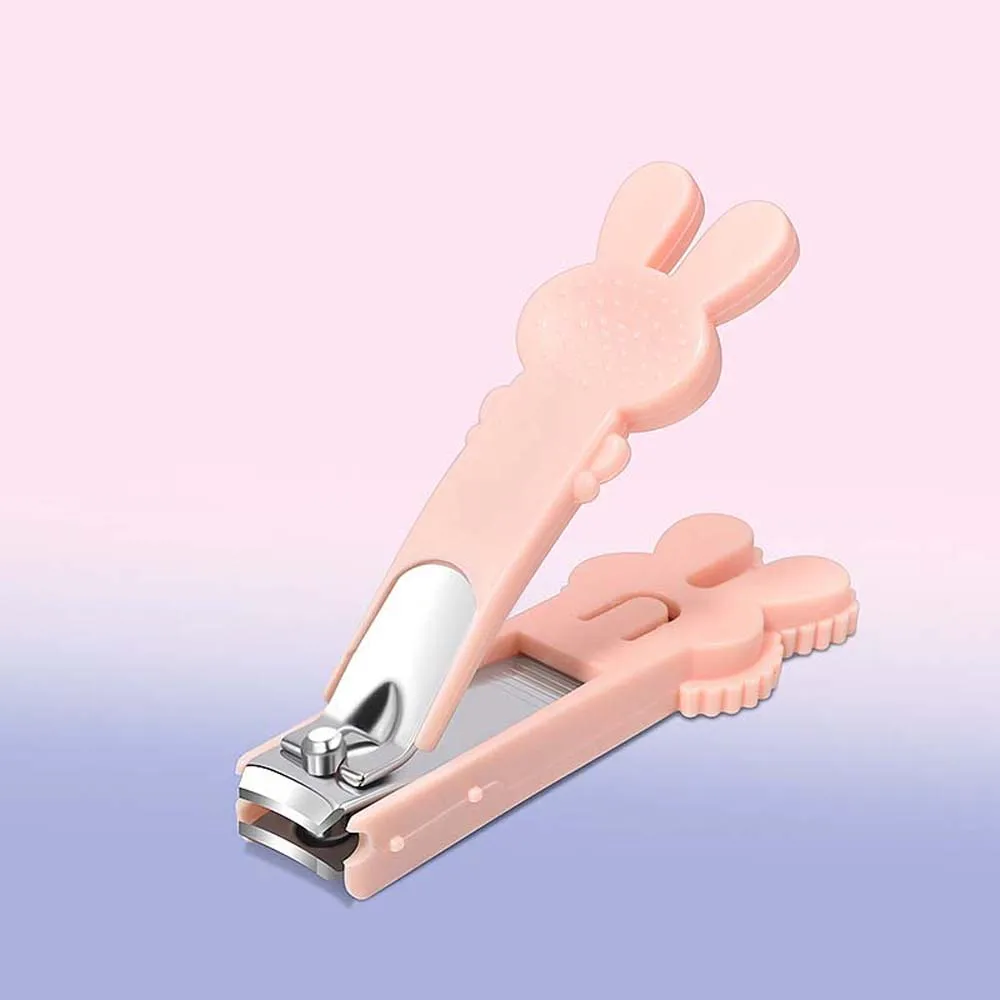 Anti-Splash розова нокторезачка карикатура заек маникюр инструмент карикатура заек нокти машинка за подстригване на кожички Nipper педикюр инструменти 2