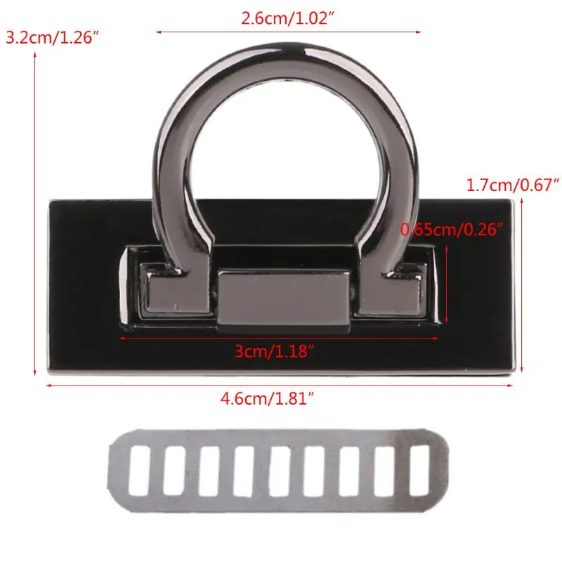 28GD метална закопчалка завой обрат заключване за DIY занаятчийски рамо чанта чанта хардуер