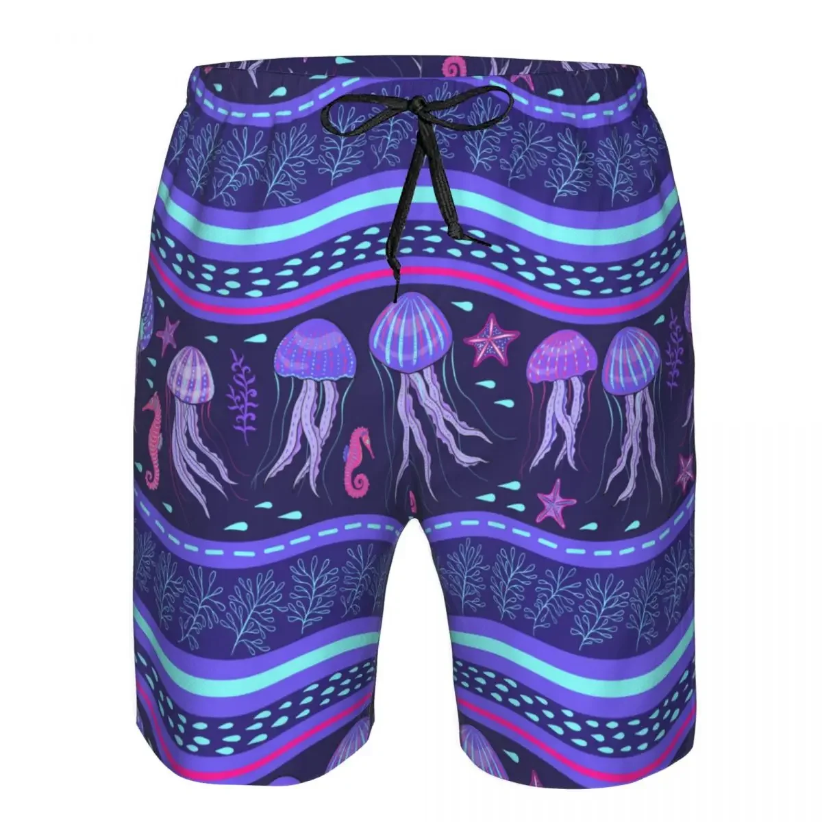 Лято Мъжки бански шорти Морски медузи Плажно облекло Бански костюми Мъжки бански