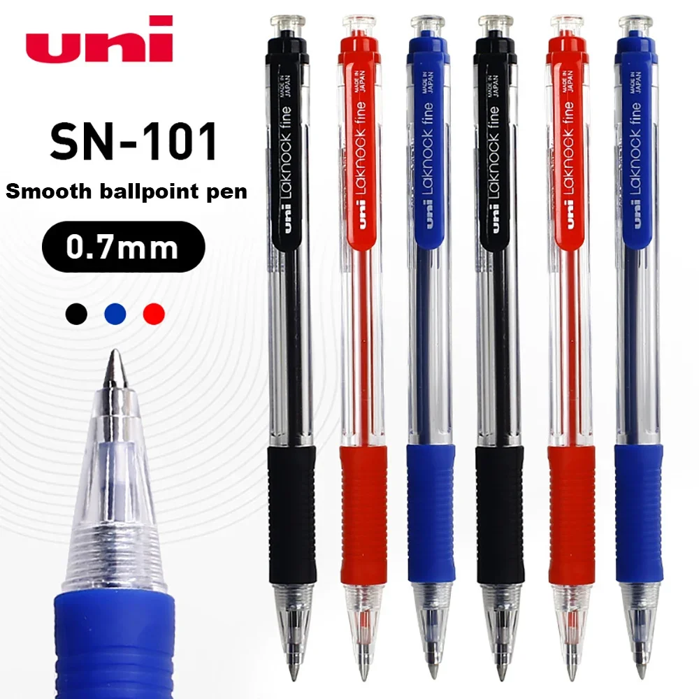 12 бр. Uni гел писалки SN-101 за студенти с 0,7 мм химикалка Push-тип подпис писалка гладка бизнес офис канцеларски материали