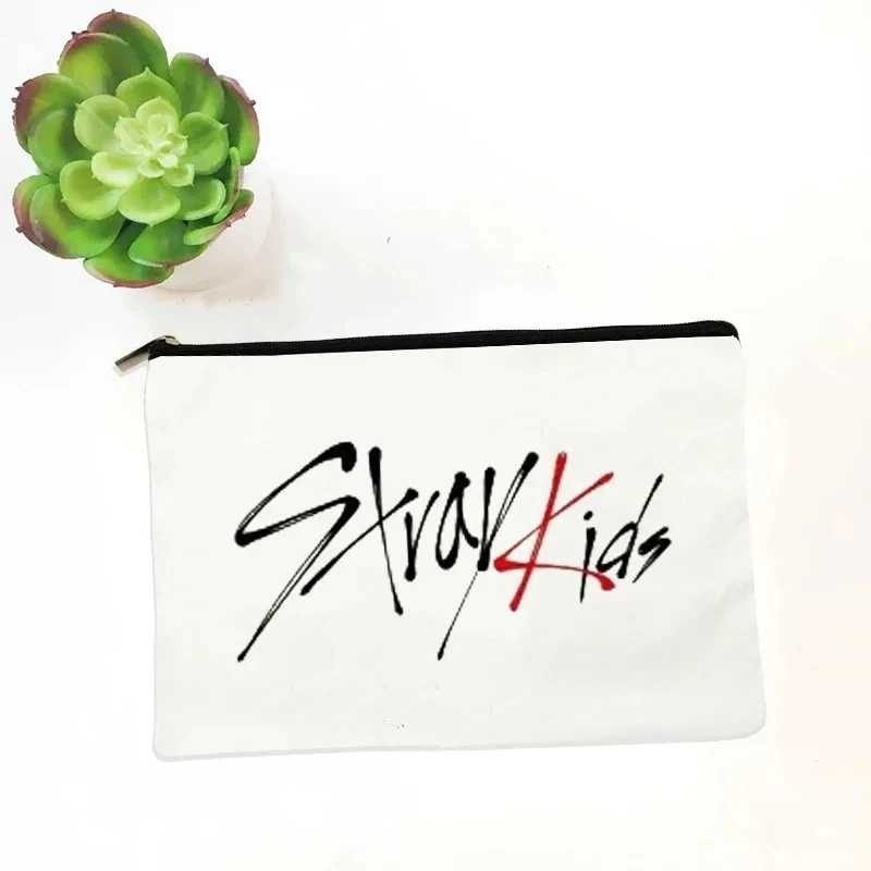 Kpop музика Straykids грим чанта пет звезди нов албум Феликс Hyunjin фенове подарък козметичен бутик платно организатор жени тоалетна комплект