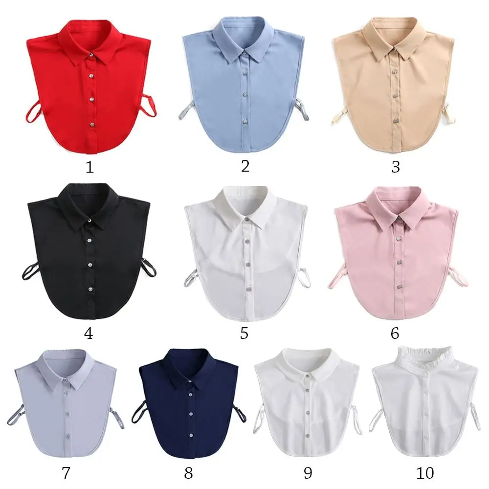Реколта подвижна класическа блуза фалшива яка ревера дрехи аксесоари риза фалшива яка 4