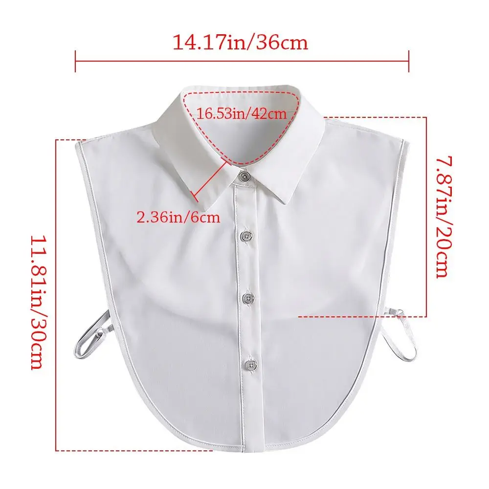 Реколта подвижна класическа блуза фалшива яка ревера дрехи аксесоари риза фалшива яка 5