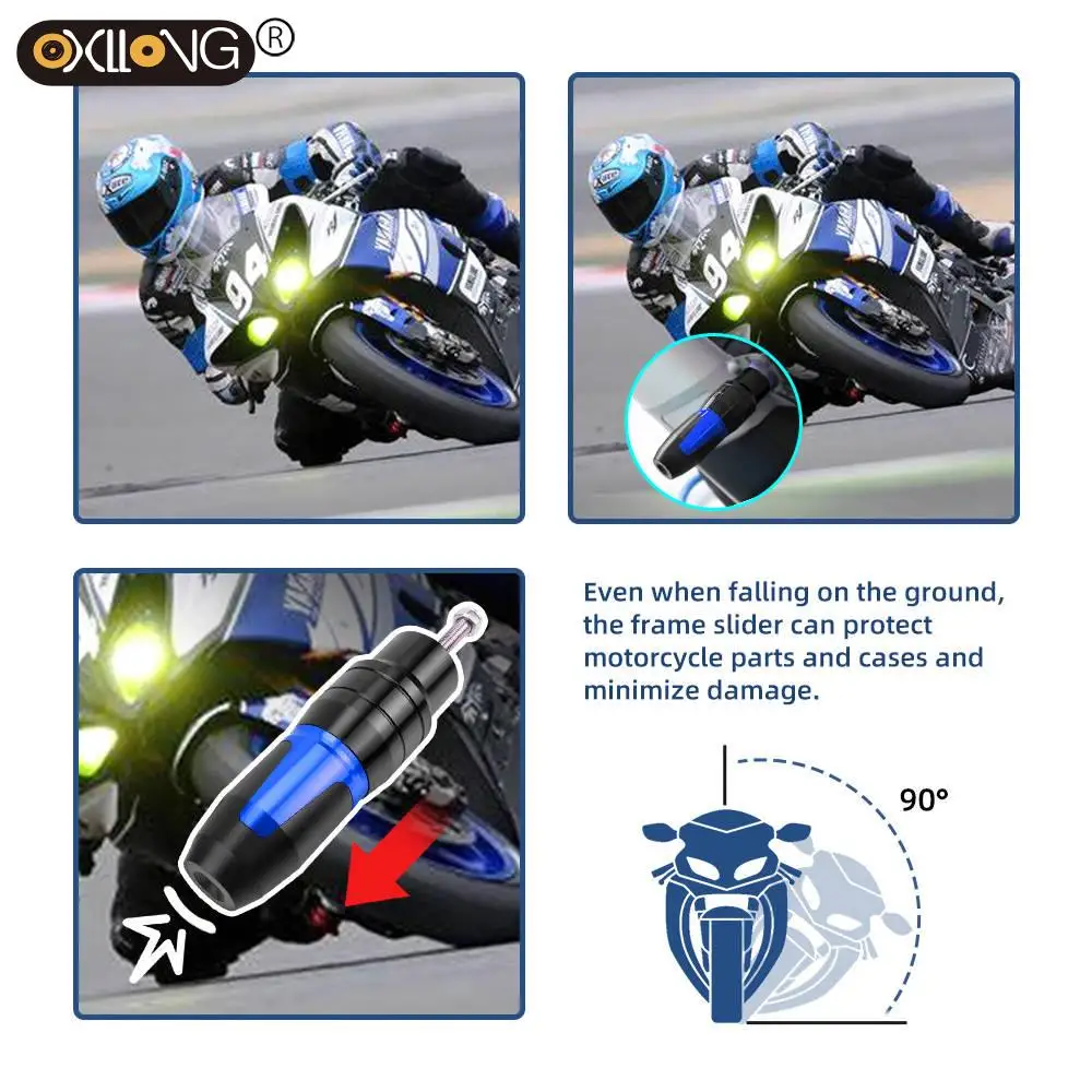 Аксесоари за изпускателен плъзгач Алуминиев мотоциклет за подложка за сблъсък за Suzuki DL 650 V Strom 2017-2023 Vstrom 650 XT Защита от падане