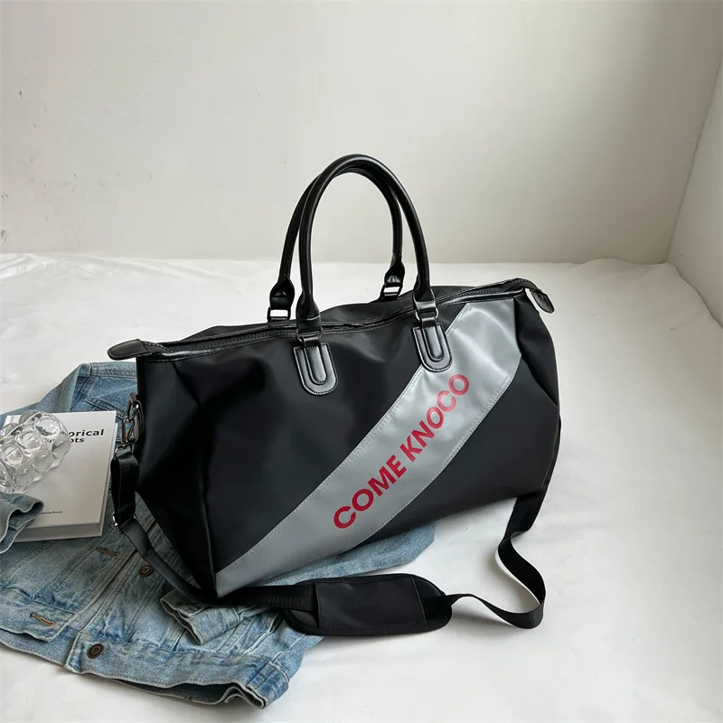 Модна тенденция пътуване чанта голям капацитет багаж чанта йога спорт фитнес раница прост платно раница за мъже 2