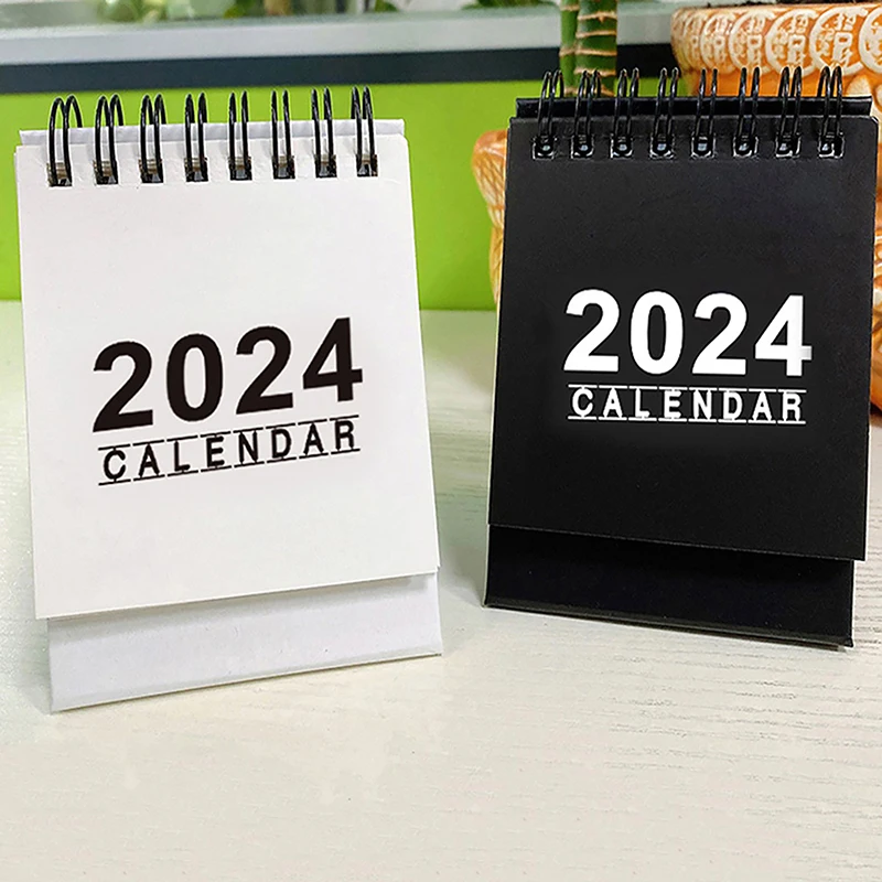 2024 Настолен календар Творчески декор Вертикален офис подарък настолна хартия Начало Студентски седмичен плановик Преносима календарна книга