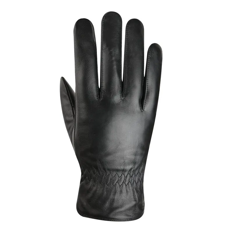 Естествена овча кожа ръкавици открит ветроупорен шофиране колоездене ръкавици за жени дами сензорен екран ръкавици мотоциклет 3