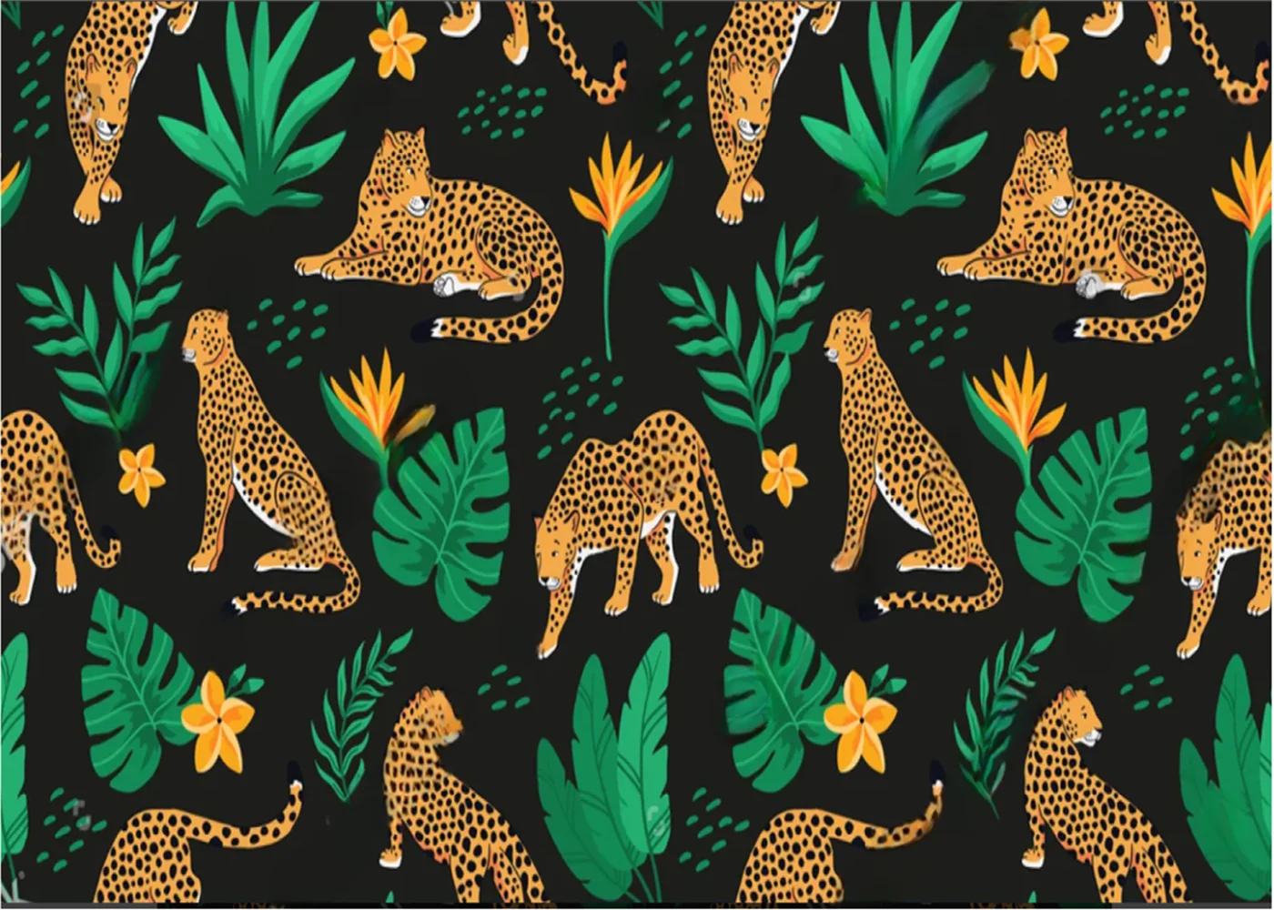 Персонализиран леопард Югоизточна Азия стенопис тапети за декорация на хола спалня фон 3D стенописи тапети домашен декор 4