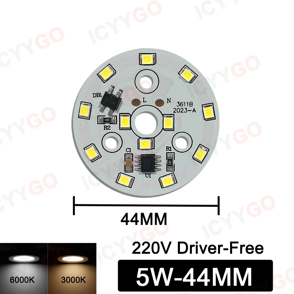 10PCS LED светлинна дъска без шофьор 18W 15W 12W 9W 7W 5W 3W SMD 2835 чип AC 220V-240V LED осветление осветление прожектор 5