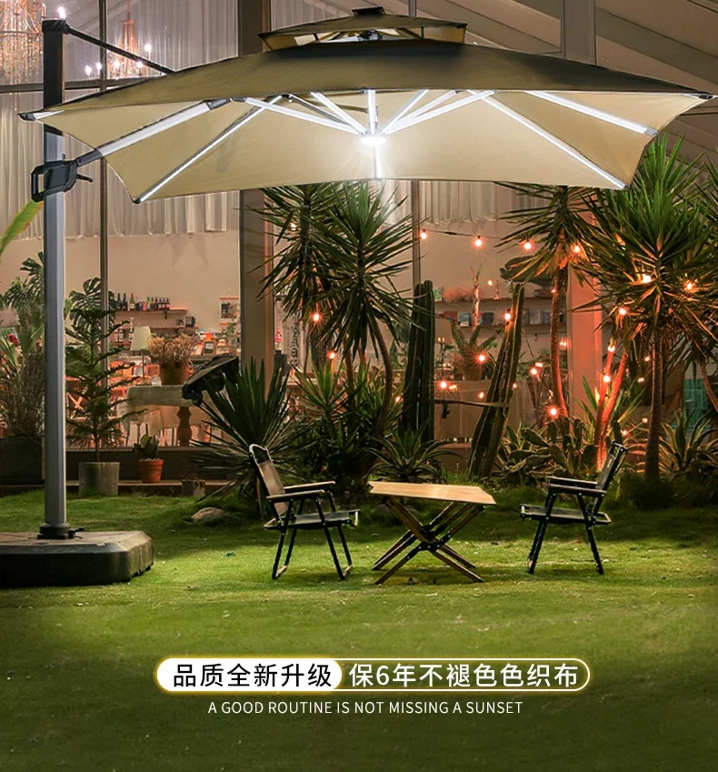 Двор чадър тераса, градина голям чадър сергия, открит римски чадър, слънцезащитен крем, дъжд и тента