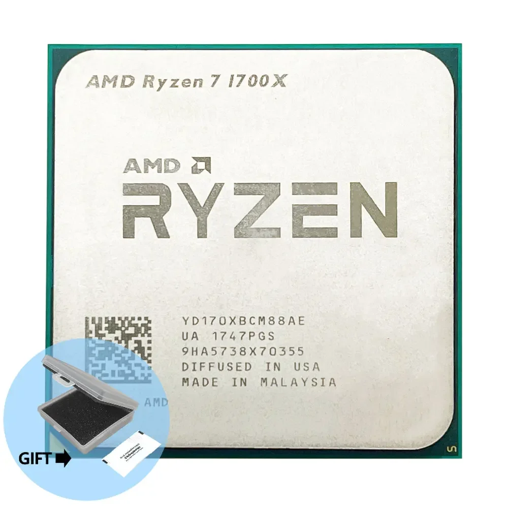 AMD Ryzen 7 1700X R7 1700X 3.4 GHz осемядрен процесор YD170XBCM88AE Socket AM4