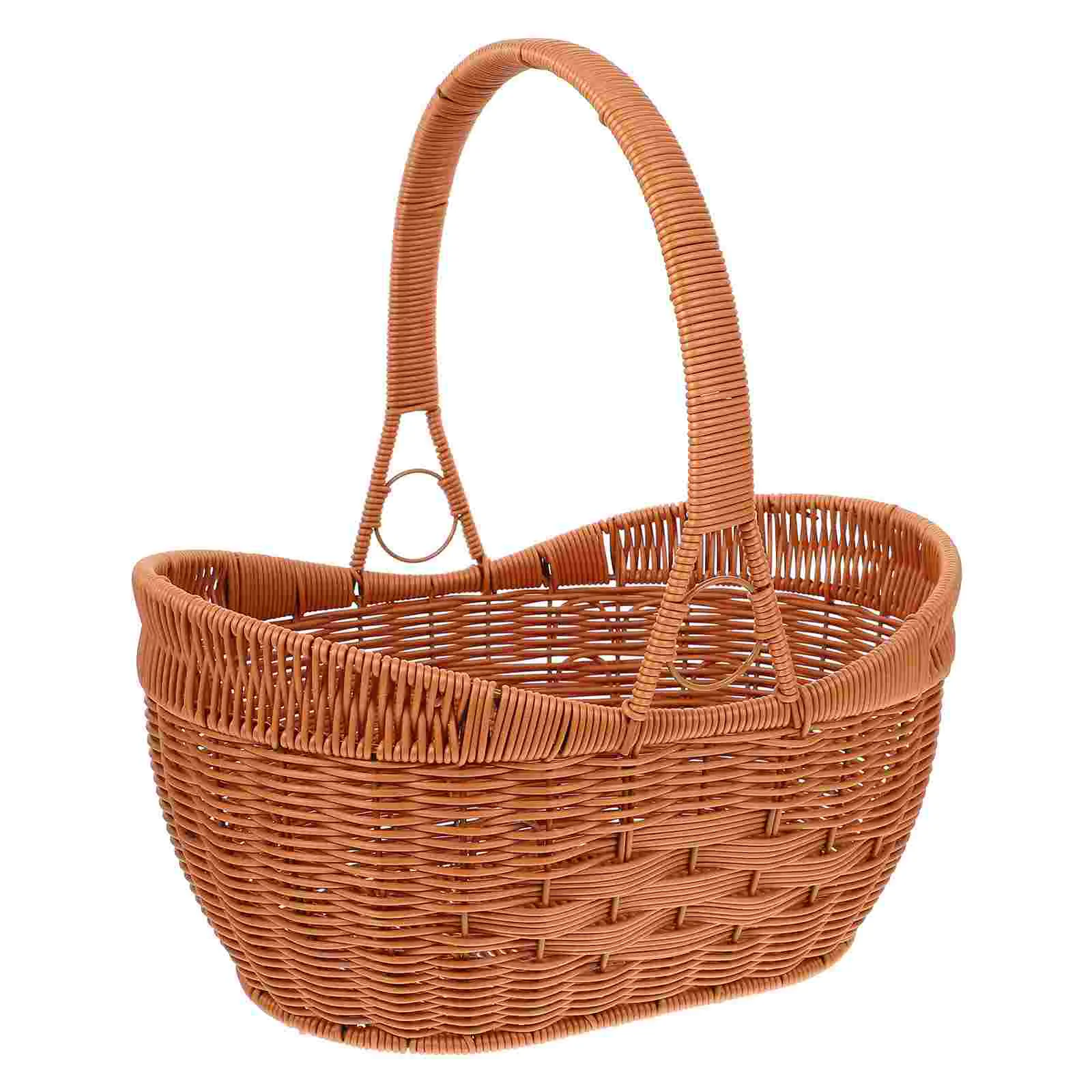 Ръчно тъкана кошница Върба за домашно съхранение Хранителни стоки Pp Ръчно тъкани зеленчуци за пазаруване Ръчно изработени