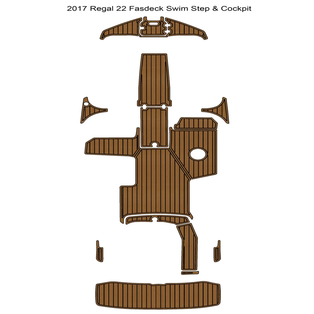 2017 Ре-гал 22 Fasdeck плуване платформа пилотската кабина подложка лодка EVA пяна тиково дърво