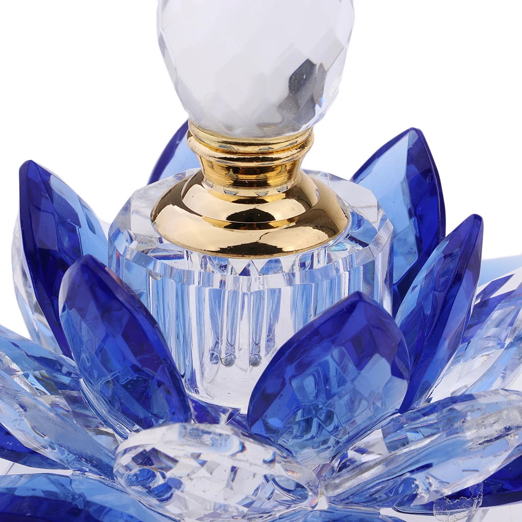Blue 5ml Кристал реколта парфюм празни бутилки Lotus Flower Lady Favor