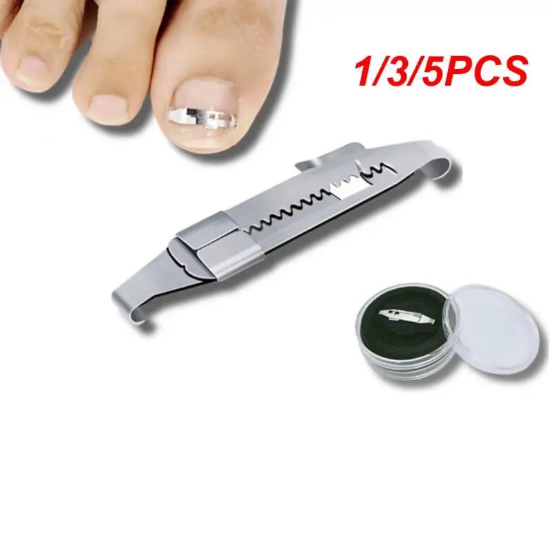 1/3/5PCS Врастнали нокти на краката коректор Инструмент за изправяне на нокти от неръждаема стомана Облекчаване на болката Инструмент за педикюр за врастнали нокти на краката