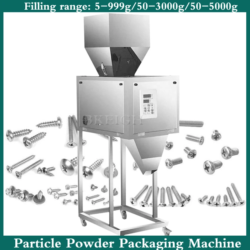 Горещи продажби 1-5000g Индустриална интелигентна машина за пълнене с подправки с подправки с частици Голяма машина за опаковане на прах