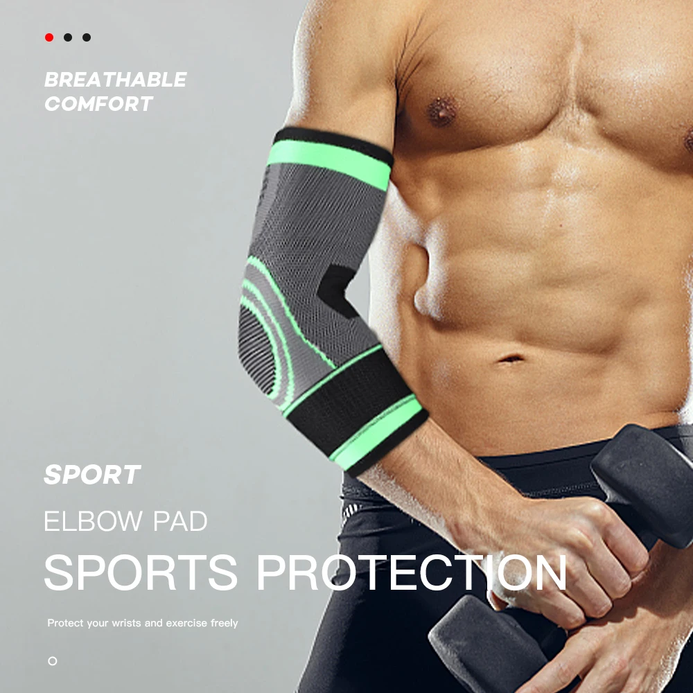 Arm подкрепа компресия ръкав лакът скоба подкрепа протектор за вдигане на тежести артрит волейбол тенис ръка скоба превръзка