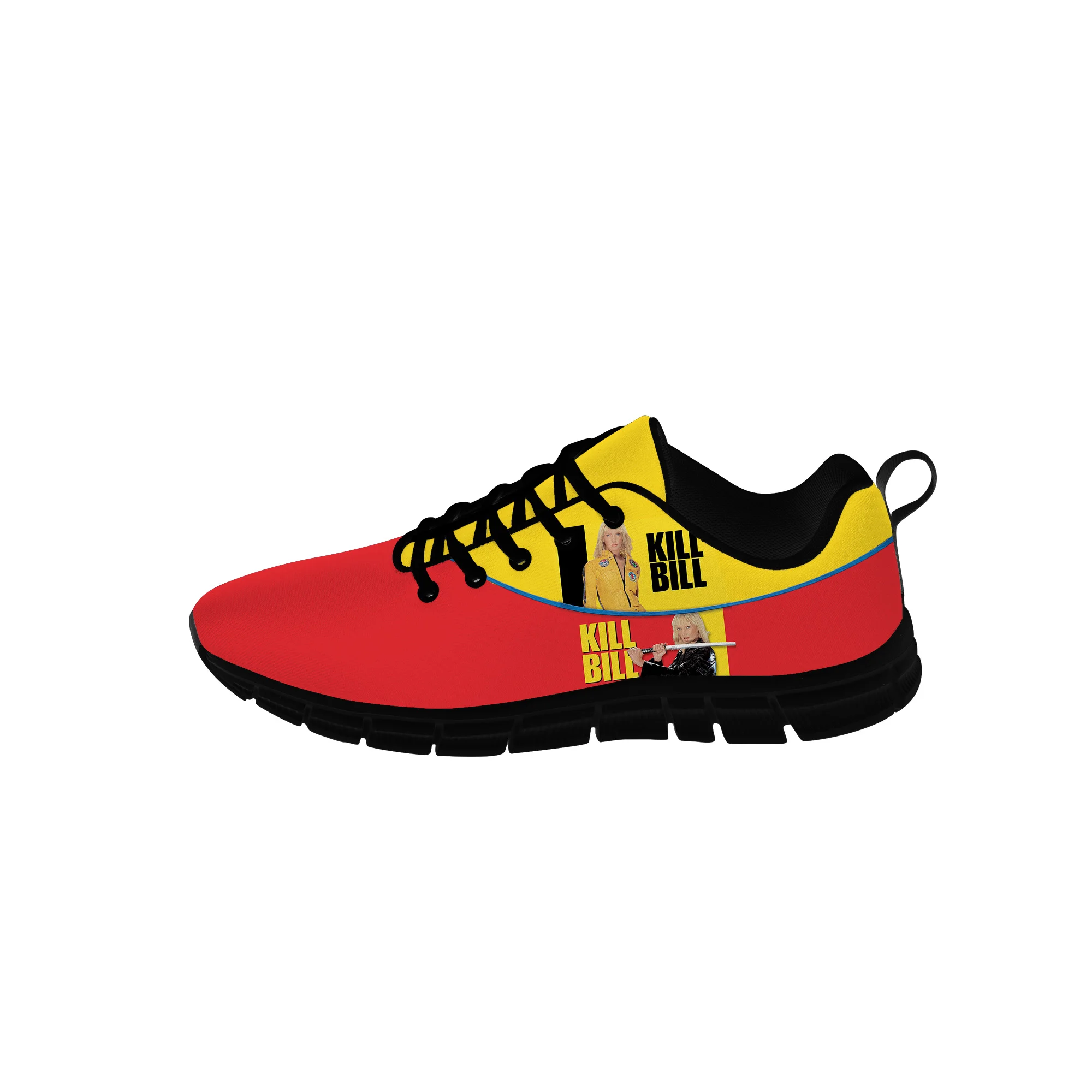 Movie Kill Bill Low Top Sneakers Mens Womens Teenager Casual Shoes Canvas Running Shoes 3D Printed Breathable Lightweight Shoe 0