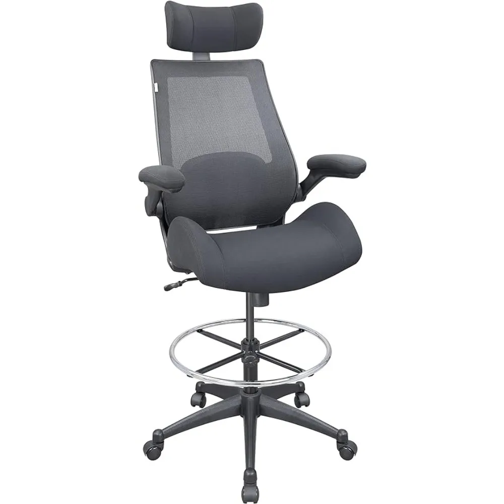 Ергономичен офис компютър чертожна бюро стол височина регулируема ръка талия подкрепа функция игрални столове за PC геймър фотьойл