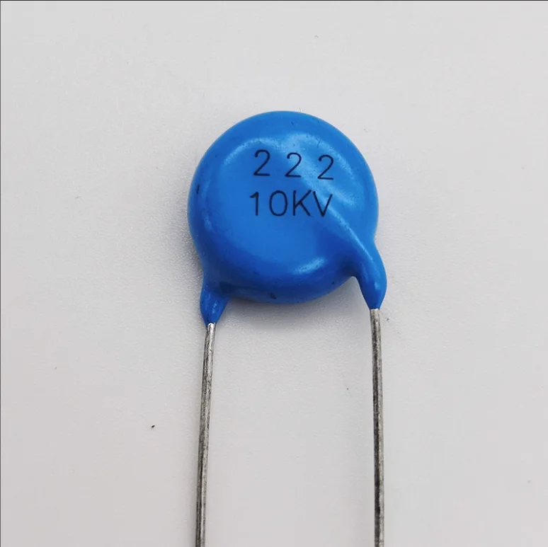 20PCS Високочестотен син керамичен чип кондензатор 10KV 222K2200pF високоволтово захранване керамичен диелектричен кондензатор