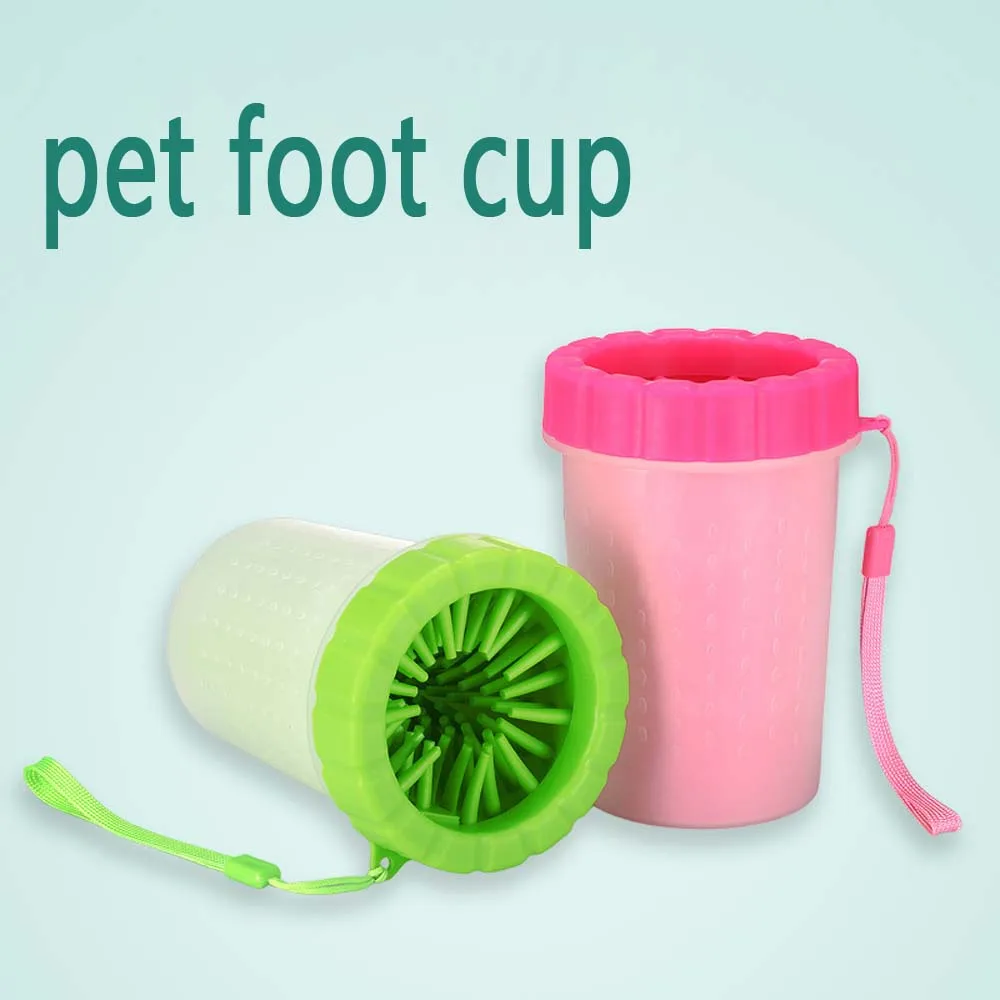 Dog Foot Wash Artifact Cat Puppy Foot Cup Wash Paw Clean Scrub-free Automatic Foot Wash Cup Pet Foot Wash Cup Portable Pet Supplies