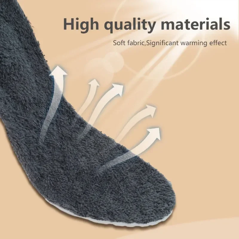 2бр Самонагряващи се термични стелки за крака Зимна топла вълна термична мемори пяна за мъже Дамски спортни обувки Самонагряващи се подложки за обувки 3