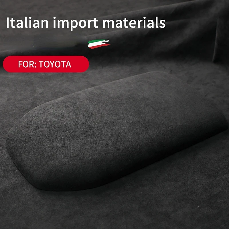Горещи продажби-Италия супер велур покритие за Toyota RAV4 RAV 4 XA50 2019-2023 кола център конзола подлакътник мат подстригване авто аксесоари
