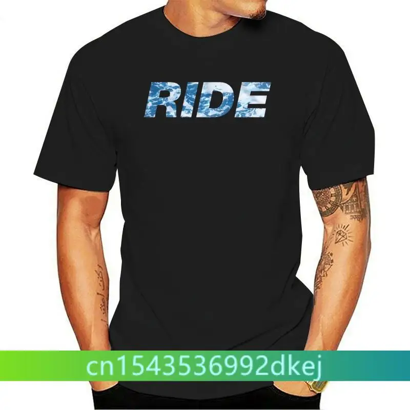 Ride Wellen текст Shoegaze никъде Мъжка тениска лятна мода екипажа врата тениски памук високо качество къс ръкав върховете S-3XL