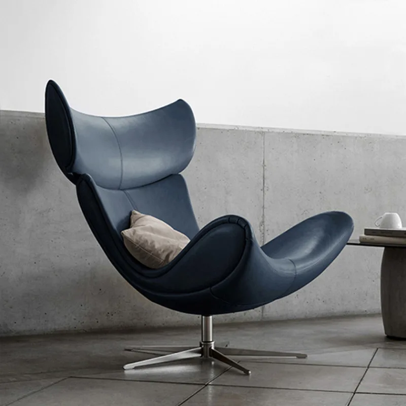 Среща Прост творчески единичен случаен диван Луксозен хол стол Модерен мързелив диван Nordic Office Гост Единична стол мебели