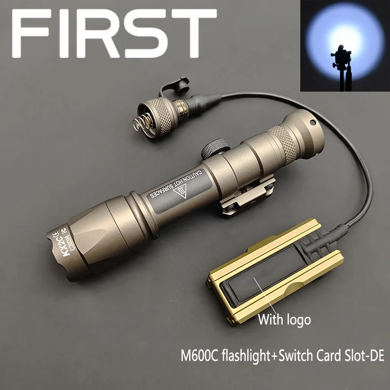 SotacTactical M300C M600C оръжие светлина LED фенерче M600 M300 с CNC плъх опашка карта слот SF дистанционно налягане превключвател Airsoft