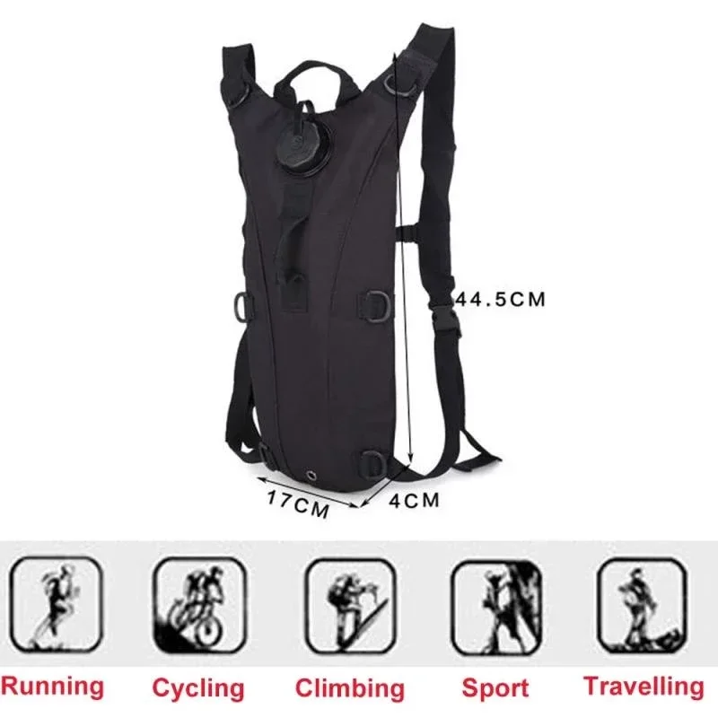 Нова военна чанта за вода 3L на открито бягане колоездене къмпинг раница тактическа хидратация раница торбичка за жени мъже пиене