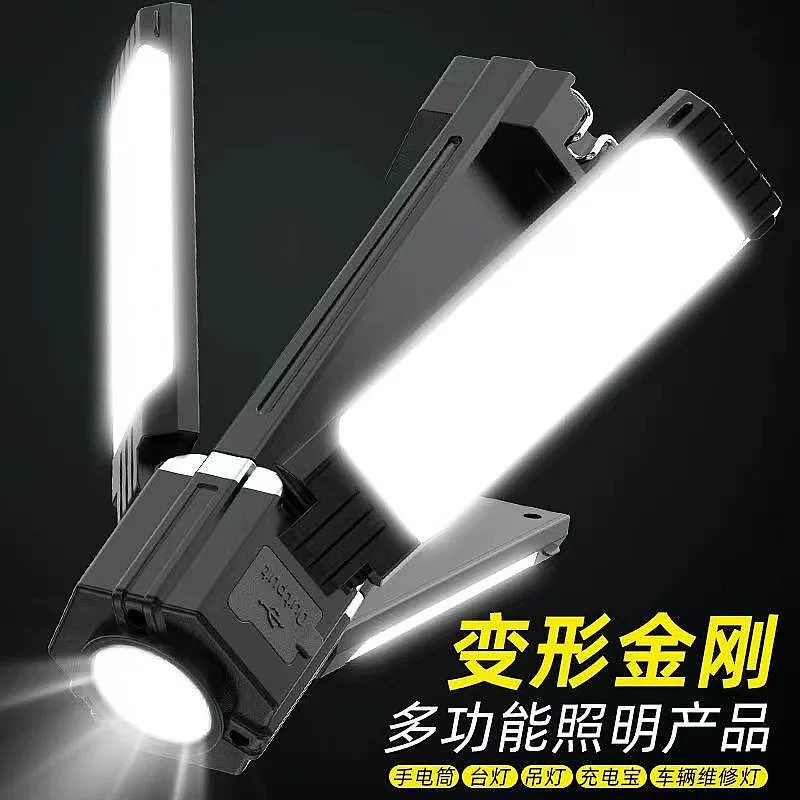 Открит къмпинг светлина ултра-дълъг живот на батерията палатка светлина преносим USB акумулаторна къмпинг светлина ярка фенерче работна лампа