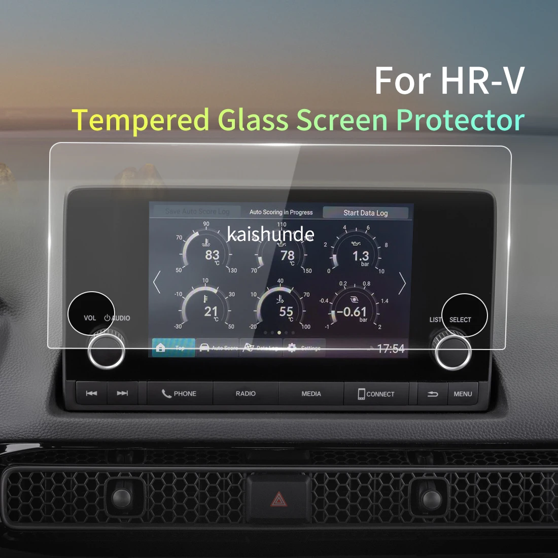 За HONDA HR-V 2 2023 екран протектор закалено стъкло защитно фолио Carplay панел медии видео кола авто интериорни аксесоари