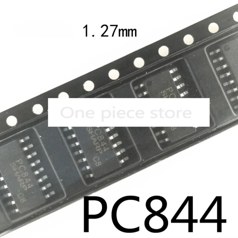1PCS Малък обем PC844 1.27mm SOP-16 чип PC814-4 четириканален транзистор оптрон