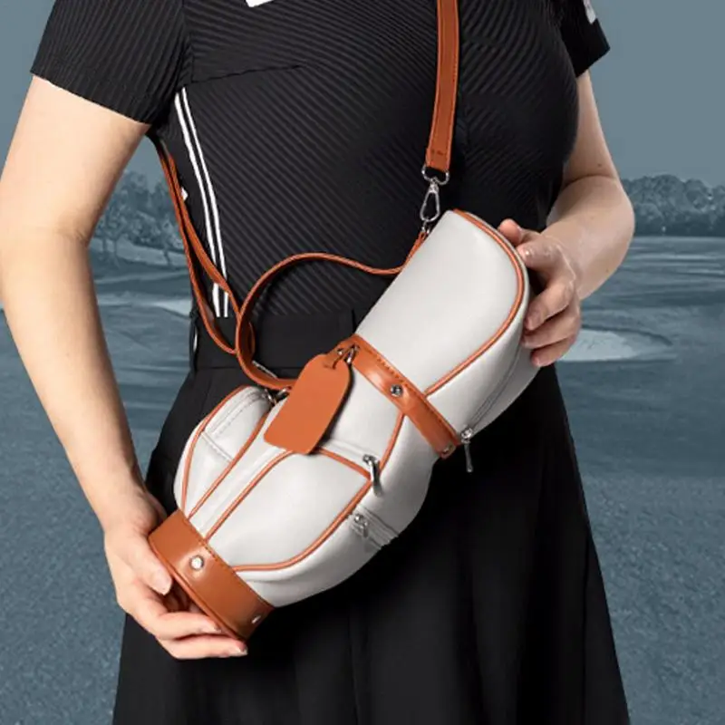 Мини голф топка чанта за жени Преносима топка за голф Малък държач за съхранение на пакети Сладък голф пратеник чанта микрофибър голф топка превозвач