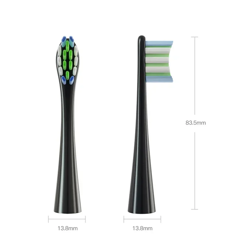 4PCS за Oclean X / X PRO / Z1 / F1 Меки DuPont резервни глави Глави за четки Sonic Electric Toothbrush Накрайници 3 цвята 3