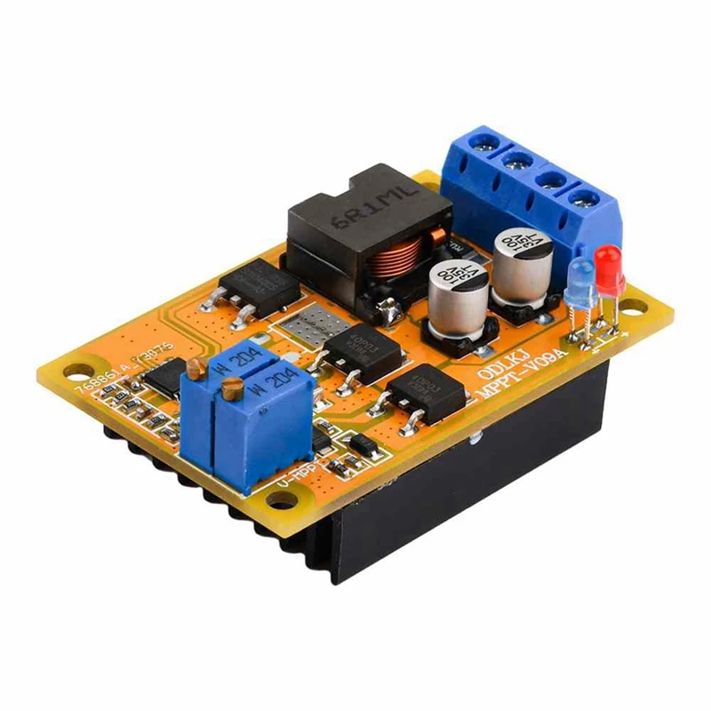 1 PCS 6A MPPT контролер за слънчево зареждане DC8-30V 300Khz модул за зареждане на батерията жълт