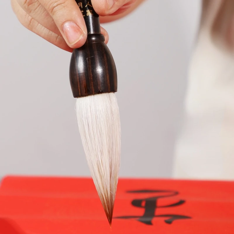 Китайски куплети писане калиграфия четка множество вълнен невестулка коса сандалово дърво четка голям редовен скрипт практика четка писалка 0