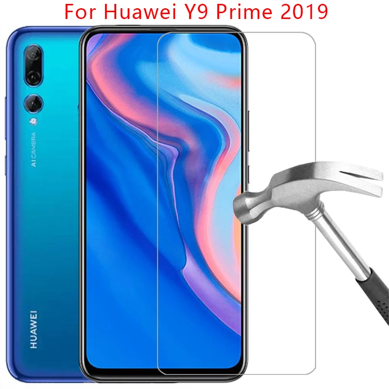 Case за Huawei Y9 Prime 2019 капак закалено стъкло екран протектор на Y9Prime Y 9 9Y телефон Coque Huwey Huwei Hawei Huawe Huawe Huawi