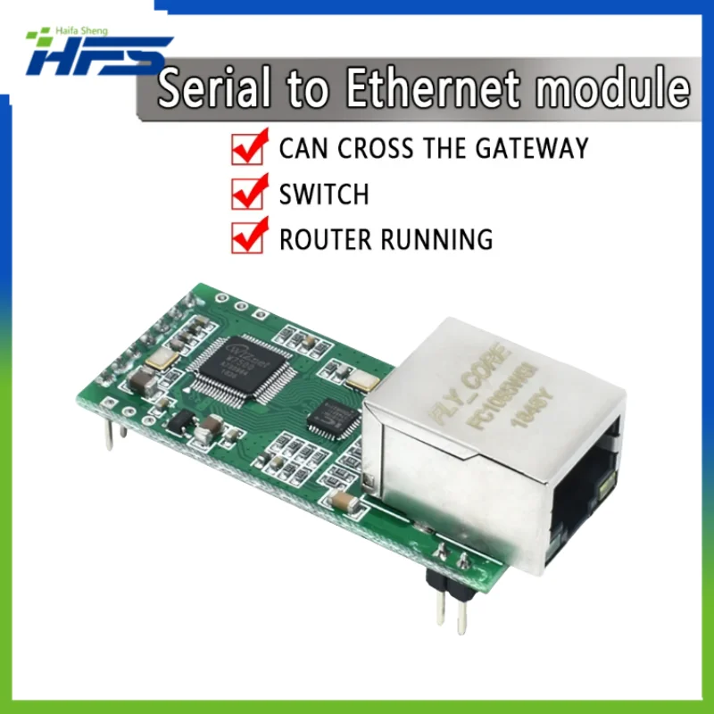 Малък Ethernet сериен конверторен модул, USR-TCP232-T2, UART TTL към Ethernet, TCPIP модул, поддръжка на DHCP и LoRah, FS100P, USR-T 0