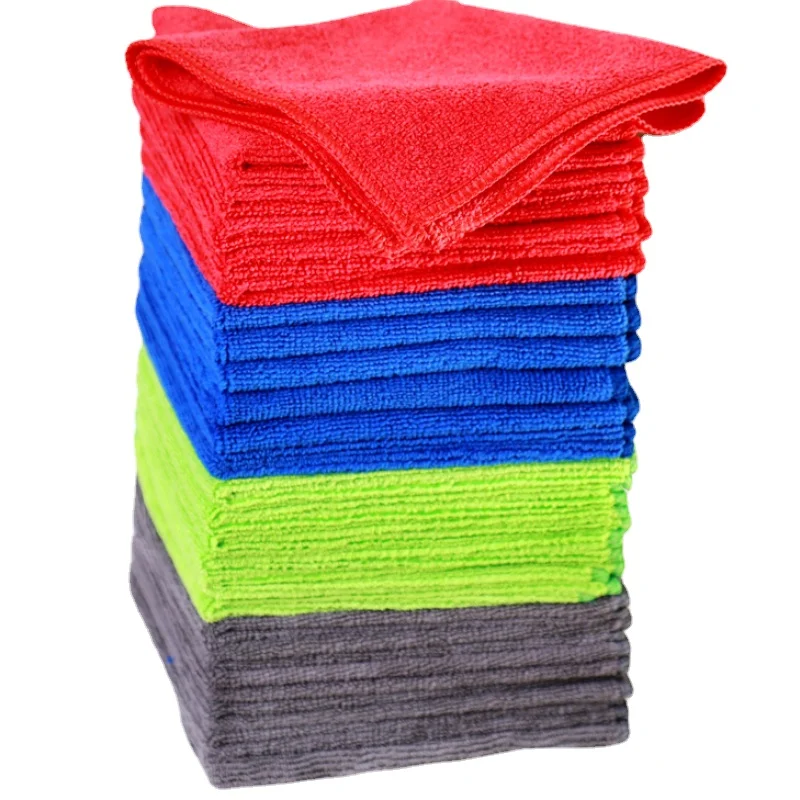 4PCS микрофибърна кърпа за почистване на кърпа за почистване на кърпи за кухня за многократна употреба без абсорбиращи кърпи за кола мек парцал