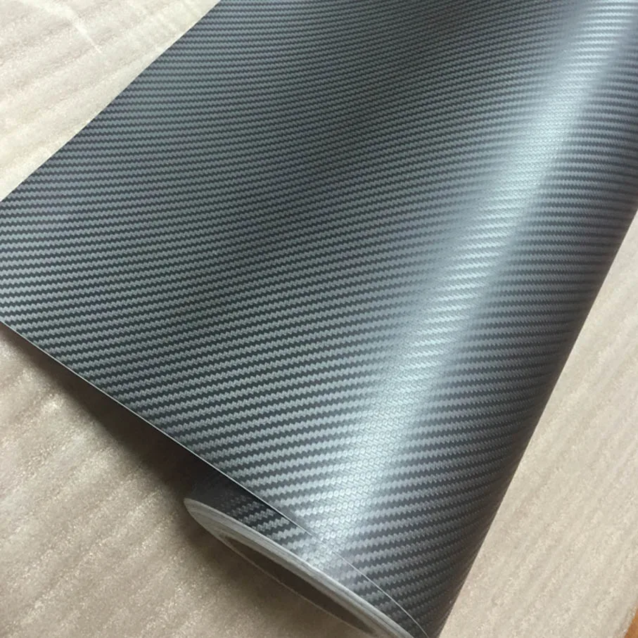  най-високо качество 30 см * 50 см / ролка сив 3D въглеродни влакна стикер за кола мотоциклет стикер 3D въглеродни влакна опаковъчен филм