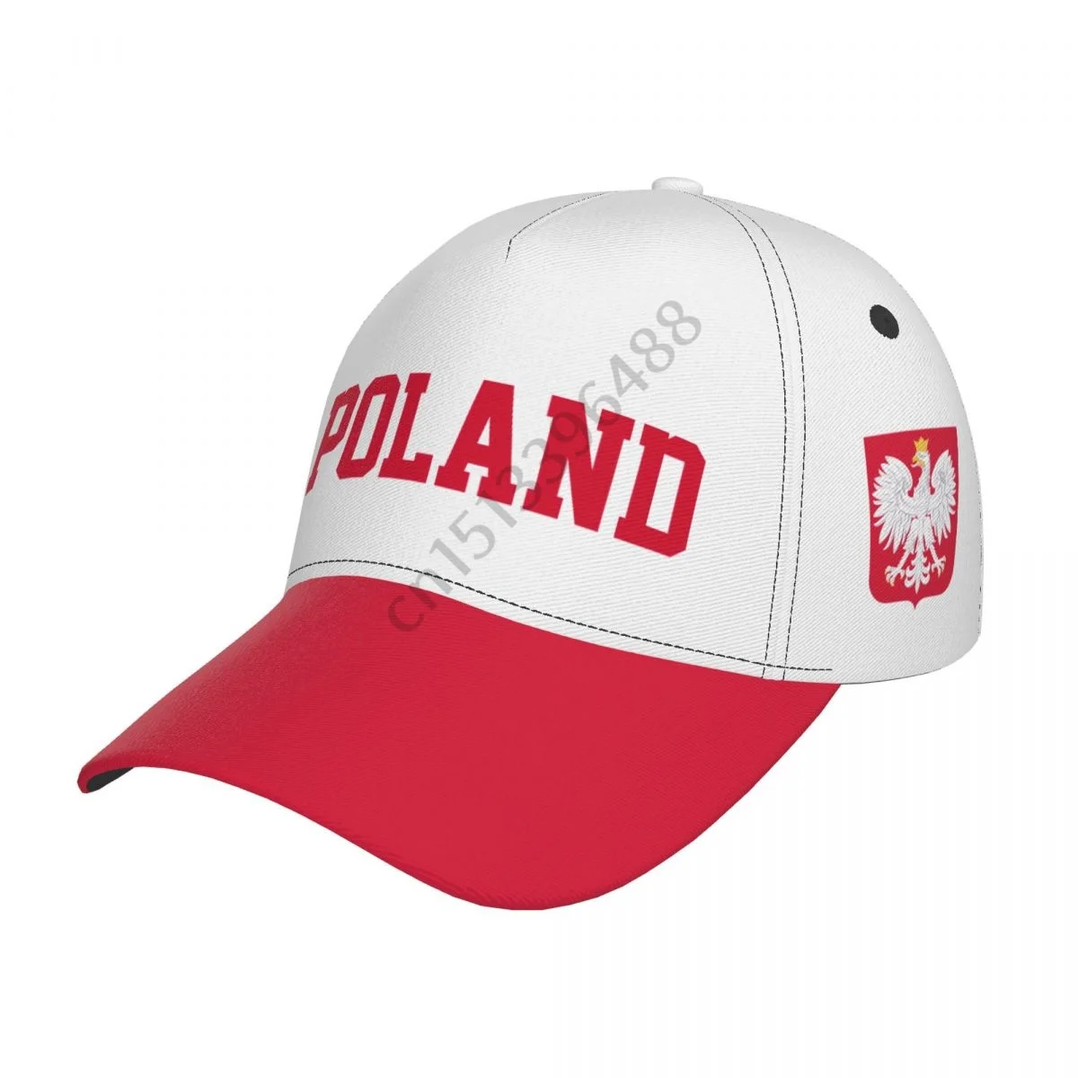 Полша Държава флаг футболни шапки слънце бейзболна шапка дишаща регулируема мъже жени открит риболов шапка