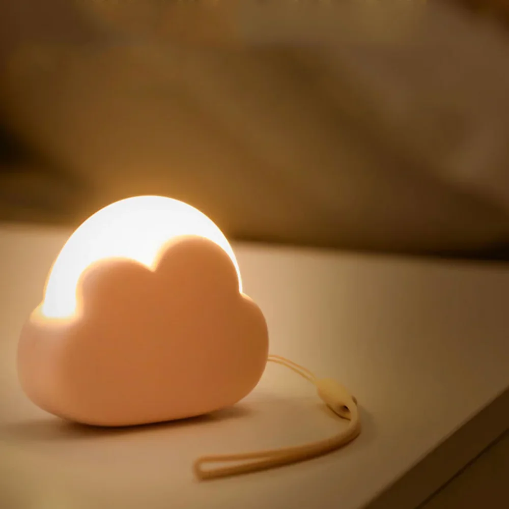 Детска нощна светлина облак бебе нощна светлина сладък за дома спалня дете USB карикатура Led лампа коледен подарък 3