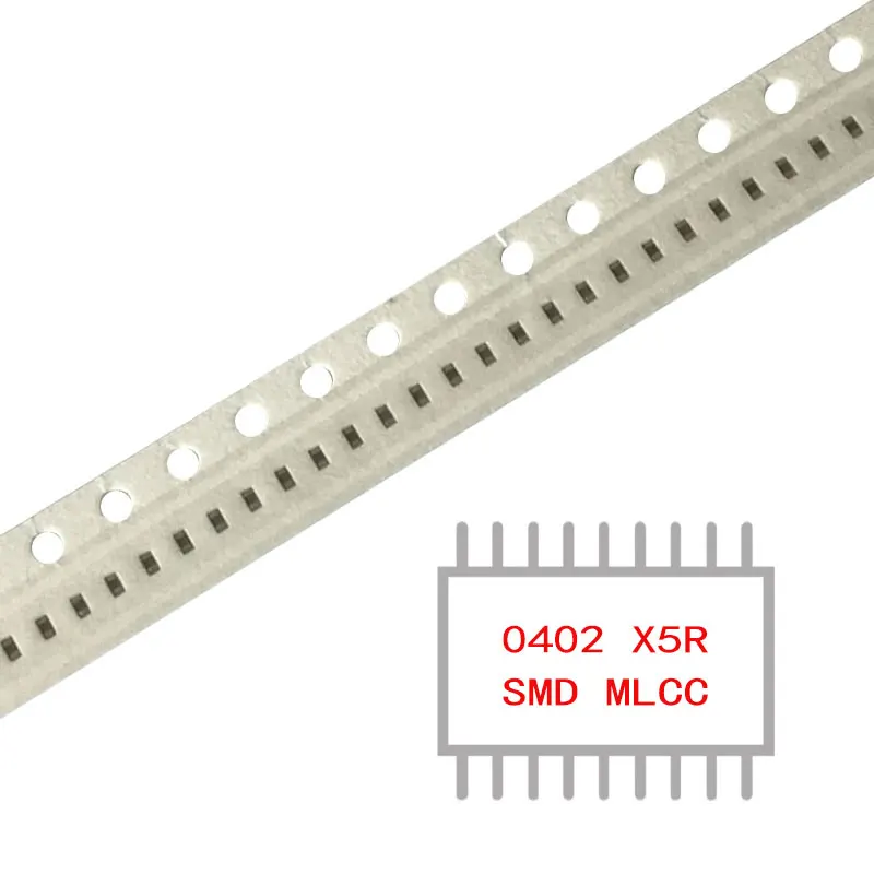 MY GROUP 100PCS SMD MLCC CAP CER 4700PF 10V X5R 0402 Керамични кондензатори в наличност