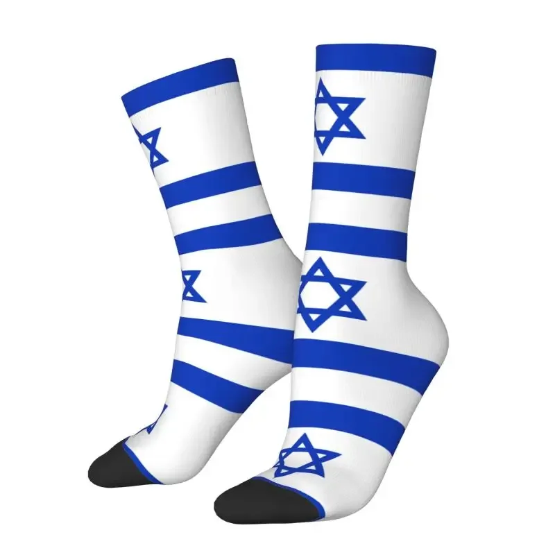 Знаме на Израел Мъжки чорапи за екипажа Унисекс забавно патриотично пролетно лято есен зима чорапи