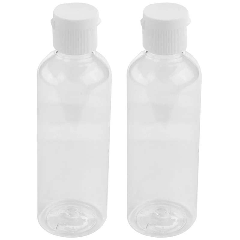 8 X 100Ml пластмасови ясни флип бутилки пътуване шампоан лосион козметичен контейнер